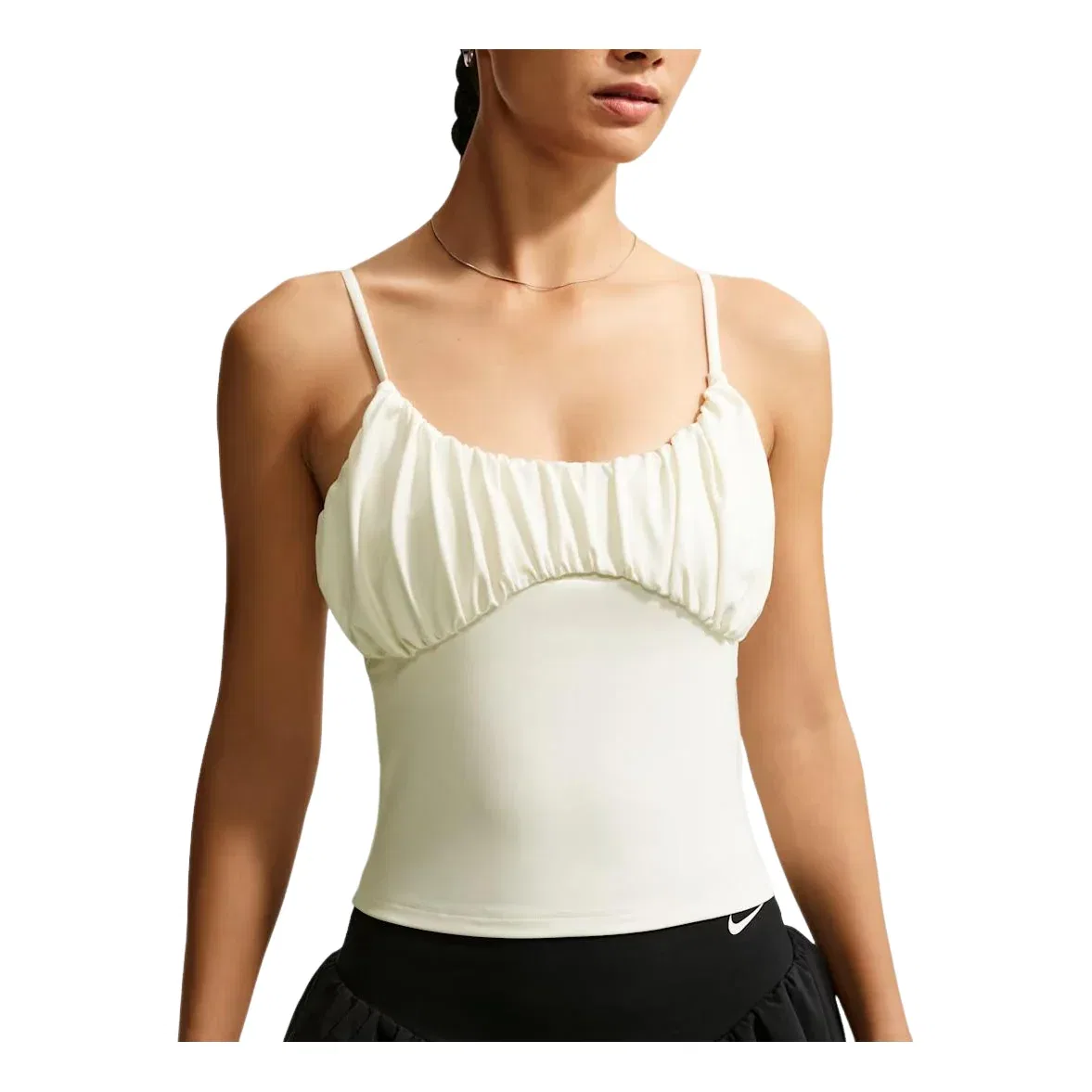 Женский топ One Fitted Tank Top 'White' Nike, белый