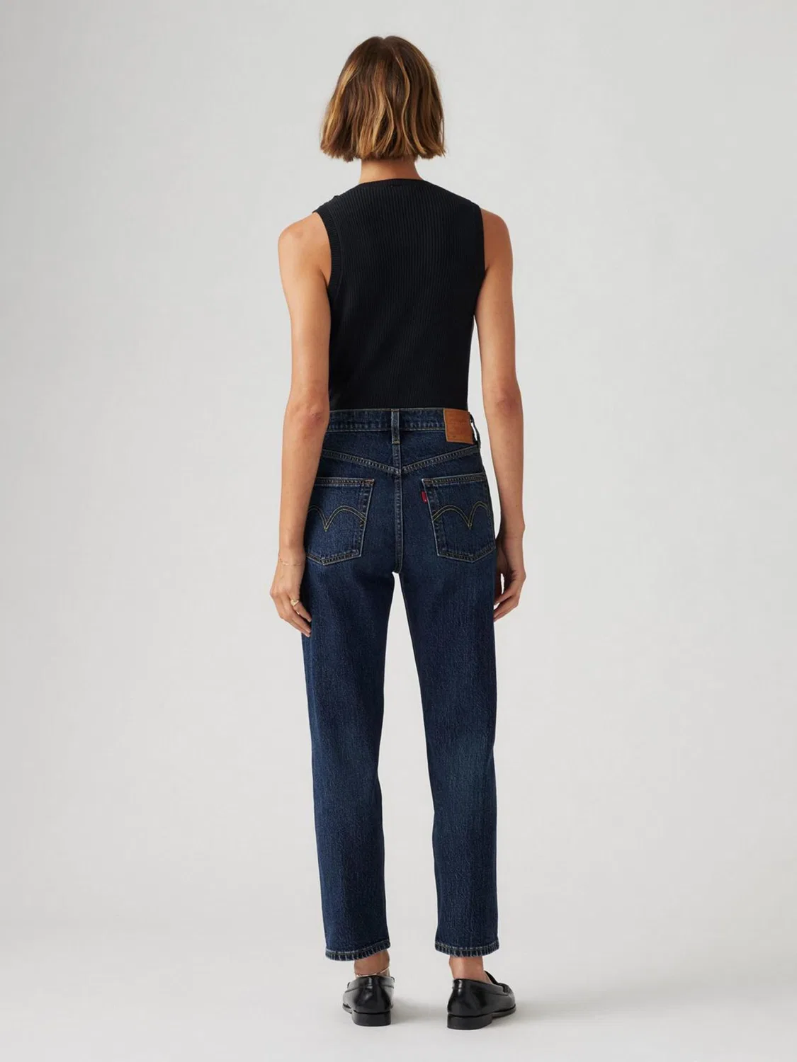 Синие укороченные джинсы Levi's Apply Now 501 — фото 2