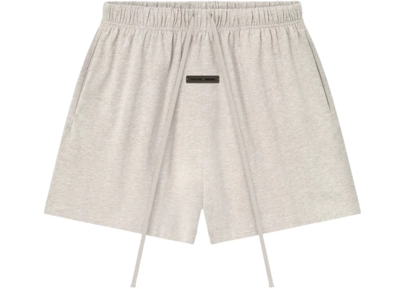Женские шорты из футера Fear of God Essentials Sweatshort, Heather Stone