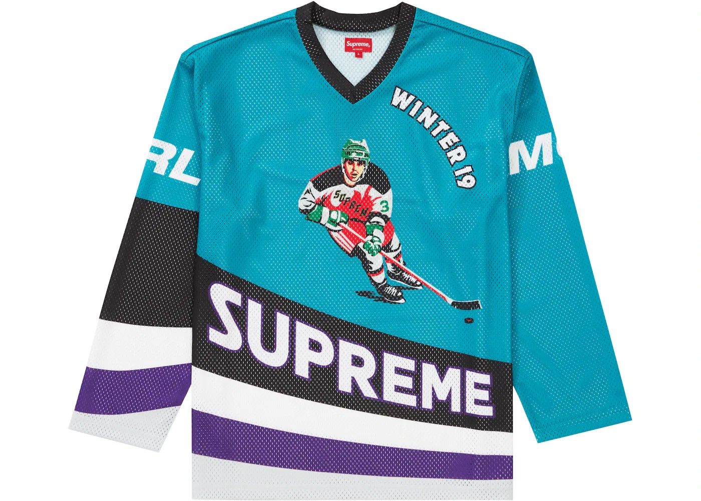 Мужская хоккейная джерси с принтом Supreme Hockey Jersey, Teal