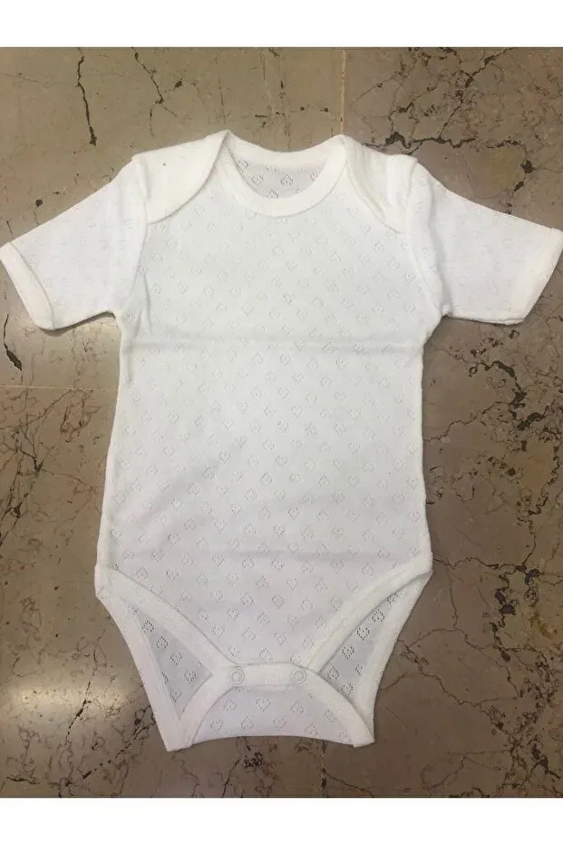 Детское боди с коротким рукавом Combed Cotton Breathable Melo, White — фото 2