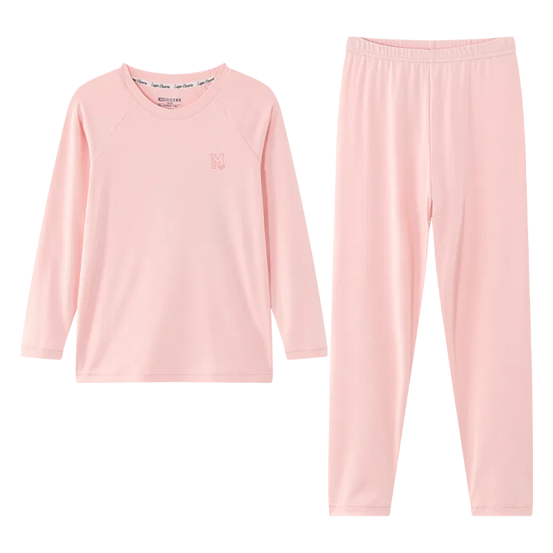 Детский комплект нижнего белья с круглым вырезом Red bean, Pink