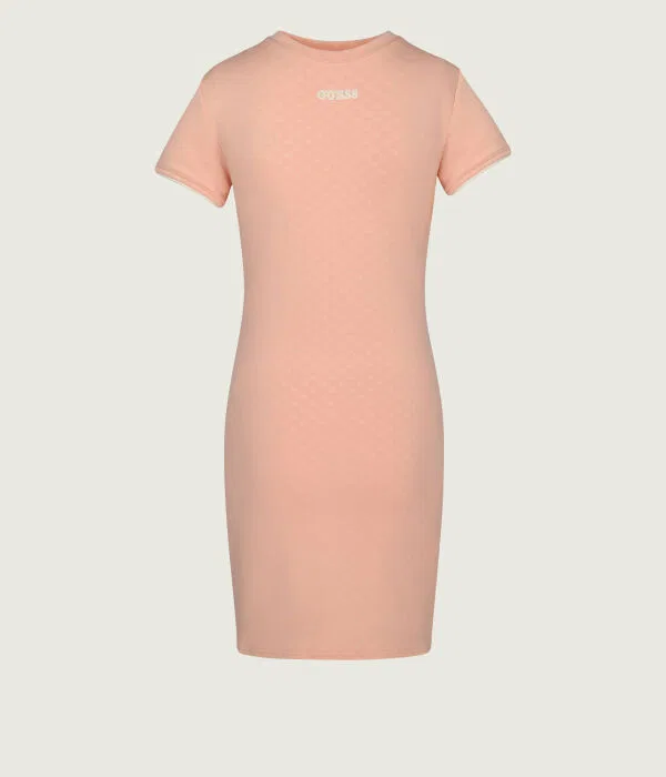 Детское платье для девочек с коротким рукавом Vestito Guess Active, Pesca