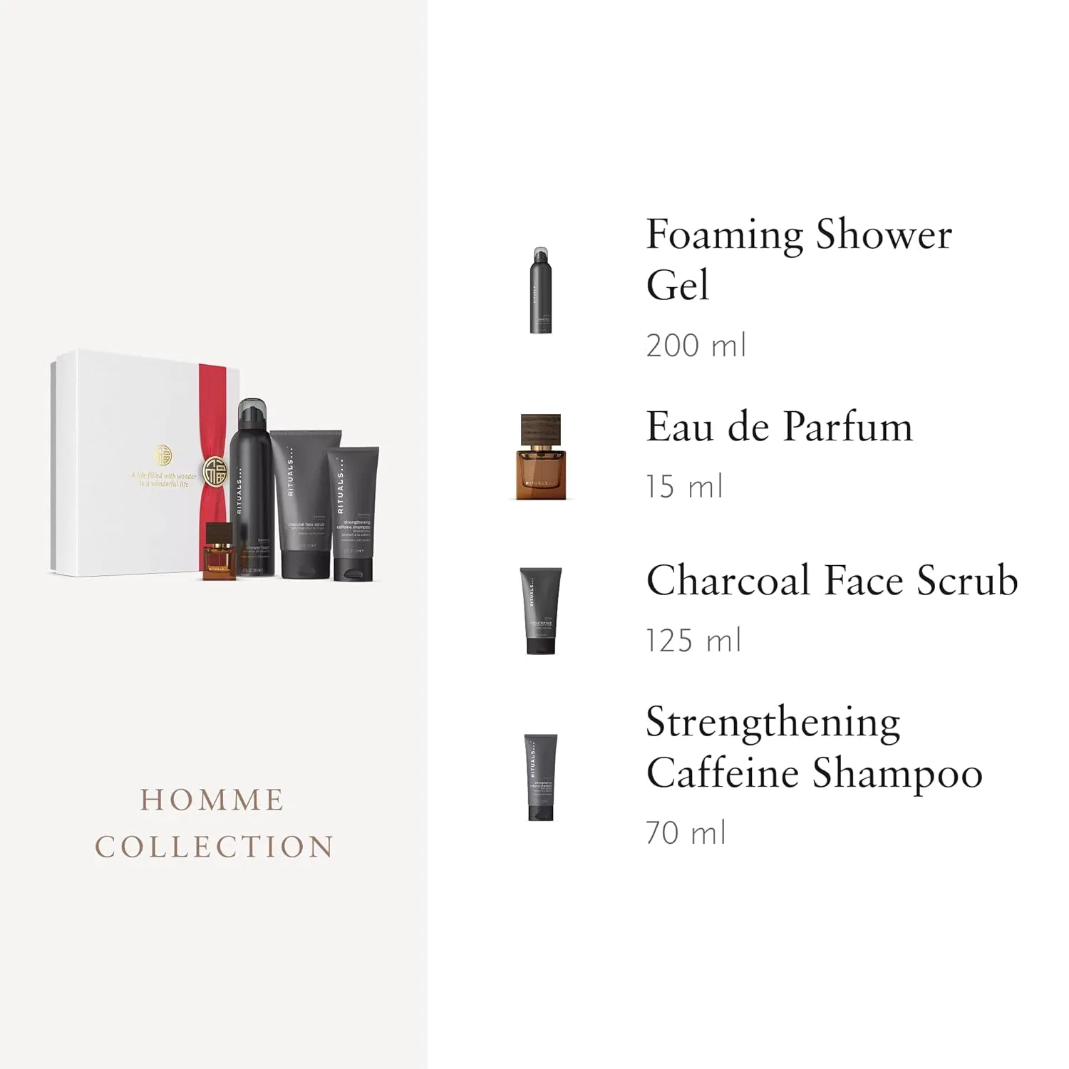 Набор для ухода за мужчинами Rituals Homme Gift Set, 4 предмета, 410 мл, Medium — фото 3