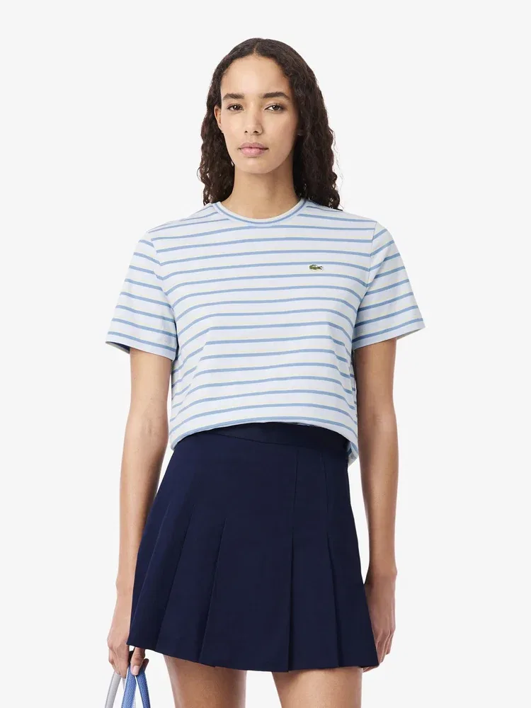 Футболка LACOSTE Multi Stripe, синяя