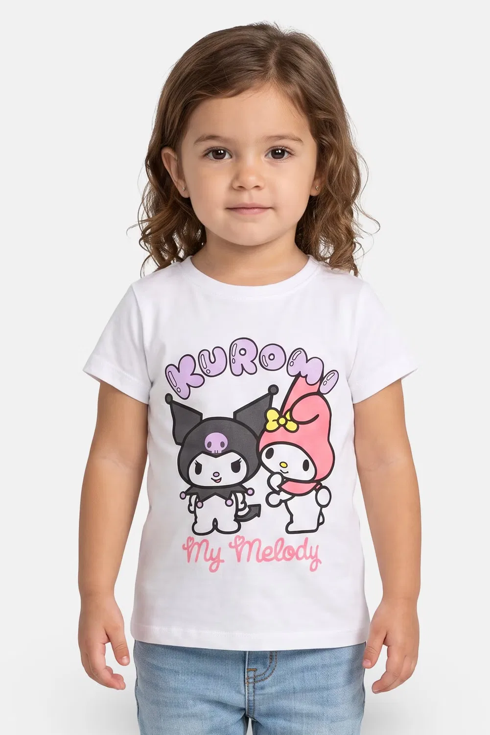 Топ с коротким рукавом Hello Kitty and Friends Sanrio, белый