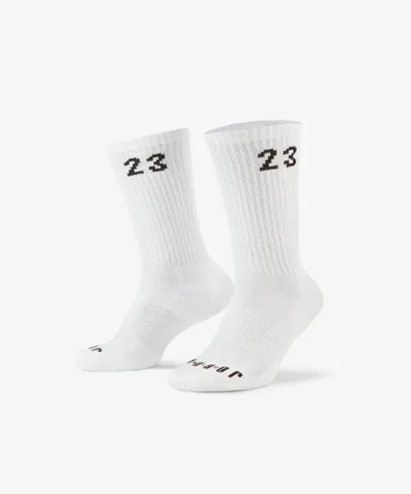 Носки Джордан Эссеншиал Крю (3 пары), белый/черный, Nike
