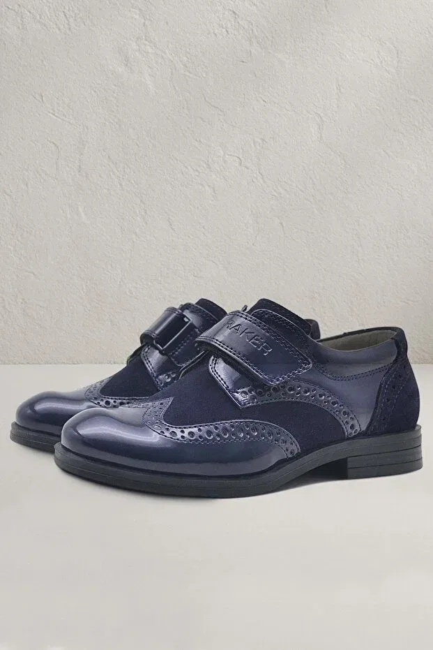 Детские туфли для мальчиков из искусственной кожи Titan Rakerplus, Navy Blue