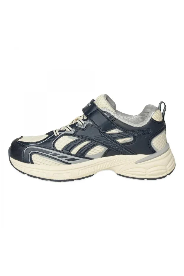 Детские спортивные кроссовки для девочек с графическим принтом Grand Cane KDS III Reebok, Off-White/Navy — фото 2