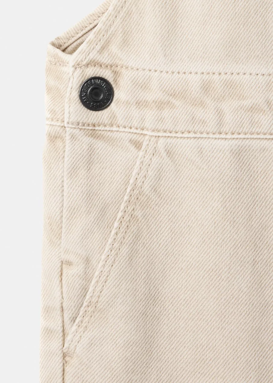Детский комбинезон MANGO KIDS Regular Overalls 'RANDALL' цвета экрю — фото 4