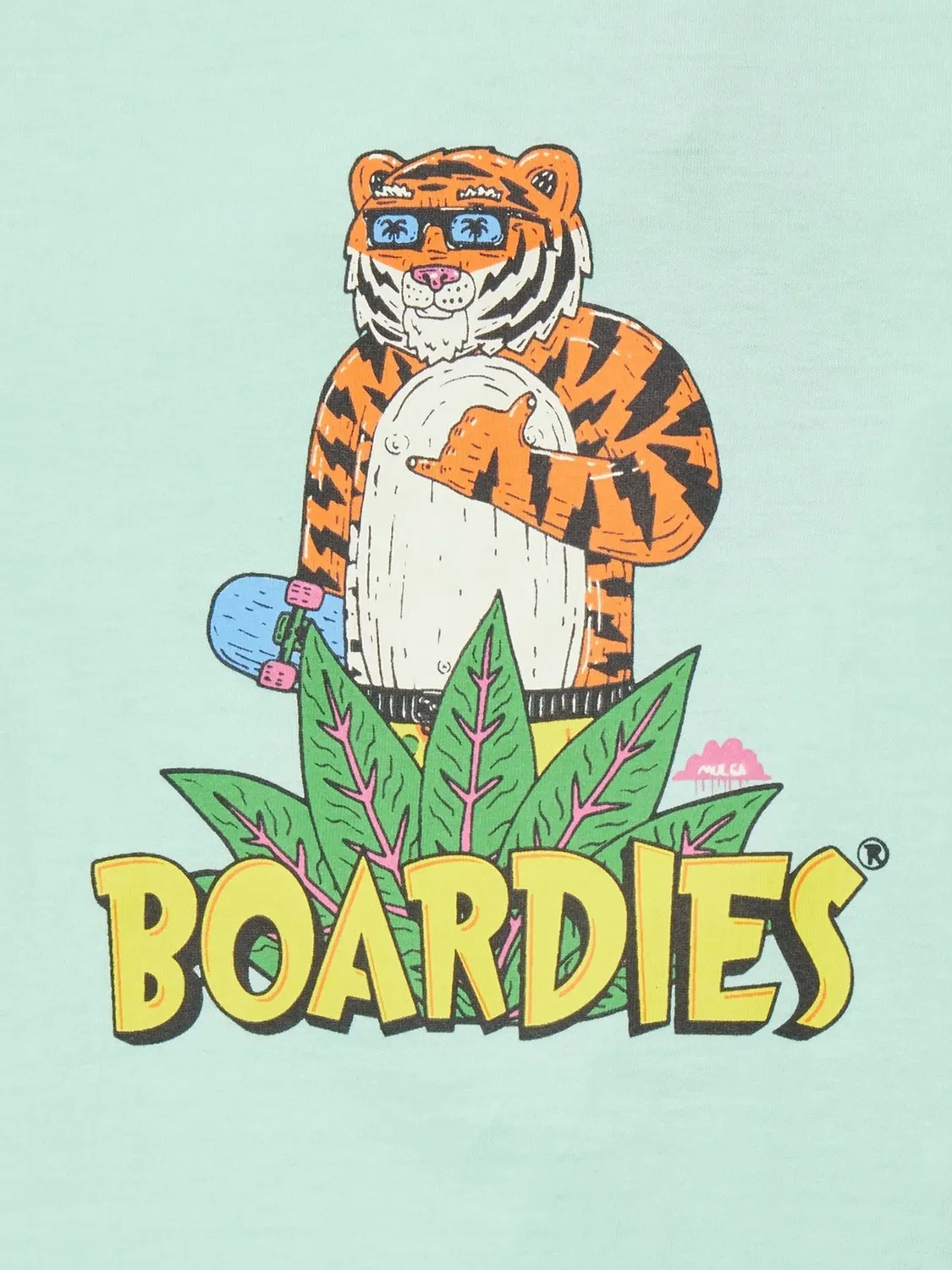 Футболка с коротким рукавом "Тигр" Boardies, зеленый — фото 3