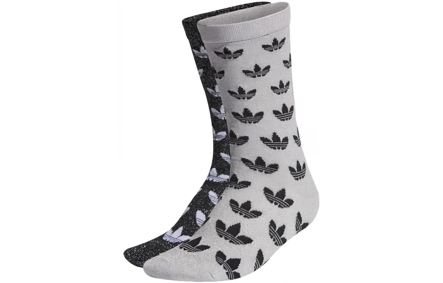 Женские гольфы 2 пары Adidas Originals, Black/Gray