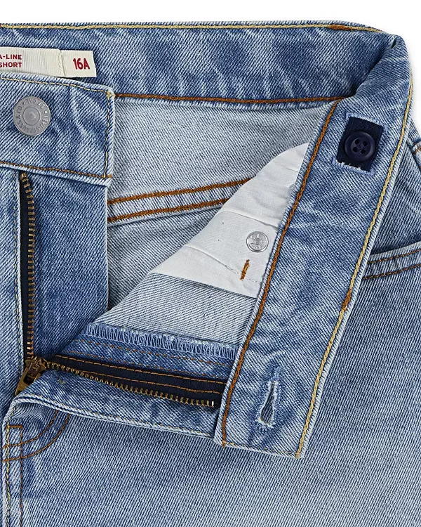 Детские шорты для девочек с завышенной талией Levi's, Desert Sky — фото 3