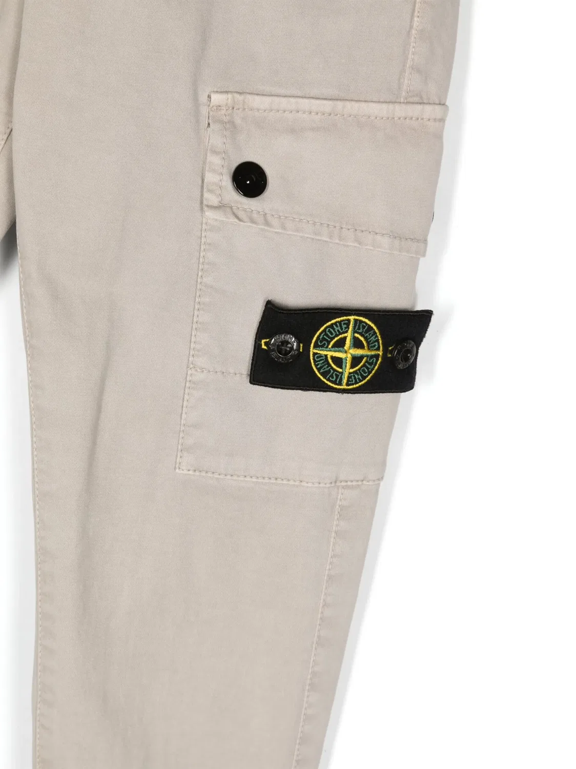 Слим-фит брюки-карго с компасом Stone Island, серый — фото 2