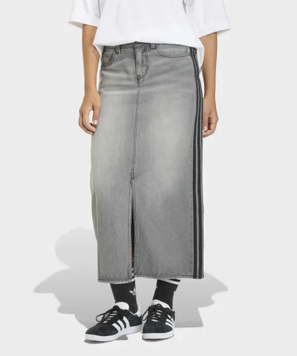 Юбка-карандаш с 3 полосками, Adidas, серый