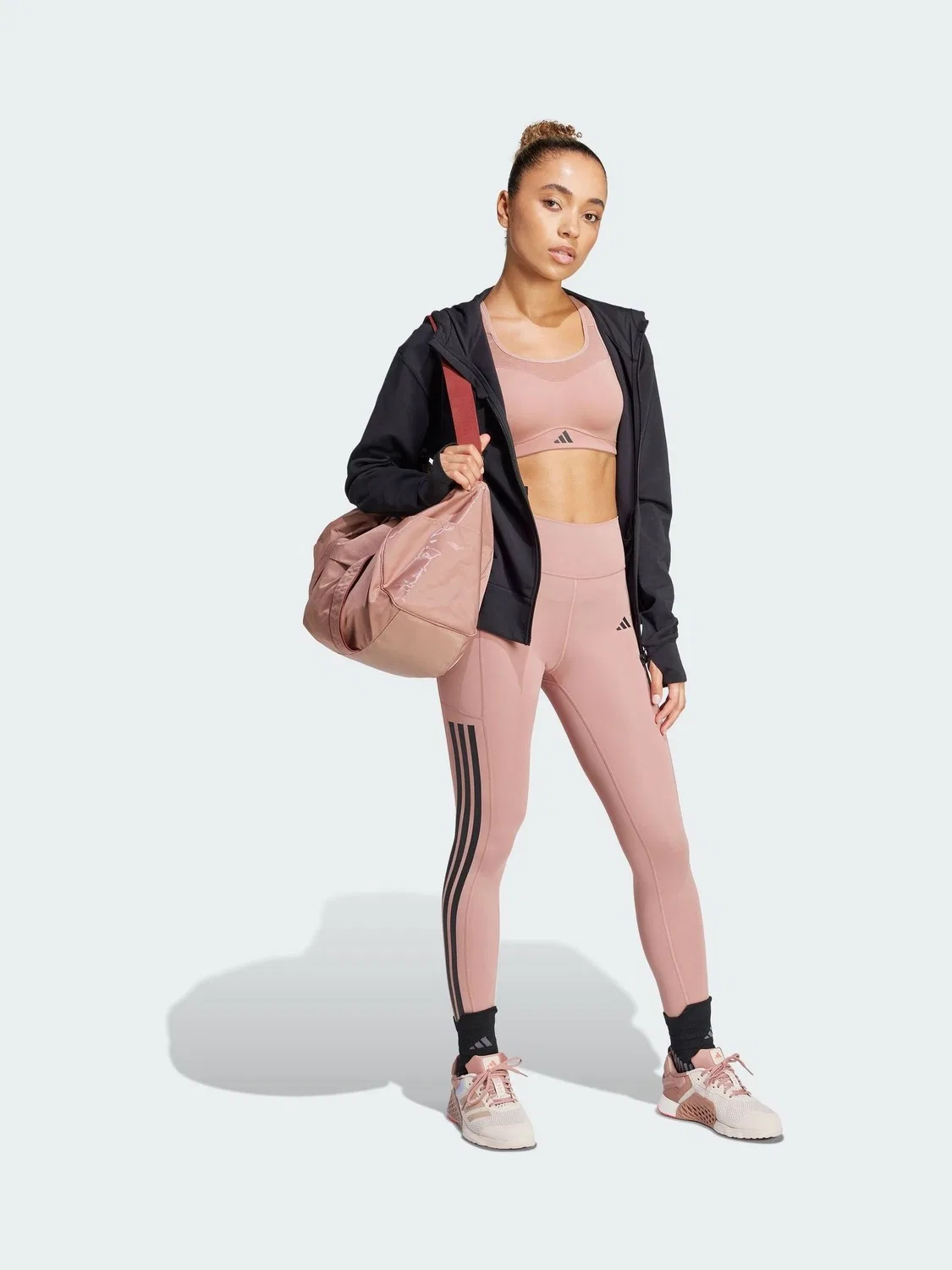 Толстовка с капюшоном, тренировочная adidas, Black
