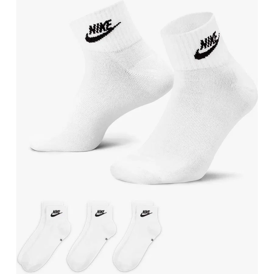 Носки спортивные с принтом Nike Everyday Essential, Белый