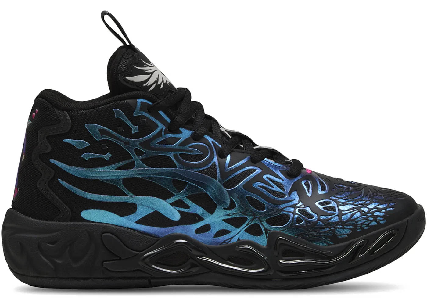 Детские кроссовки баскетбольные Puma LaMelo Ball MB.04 Reflections Puma, Black/Blue