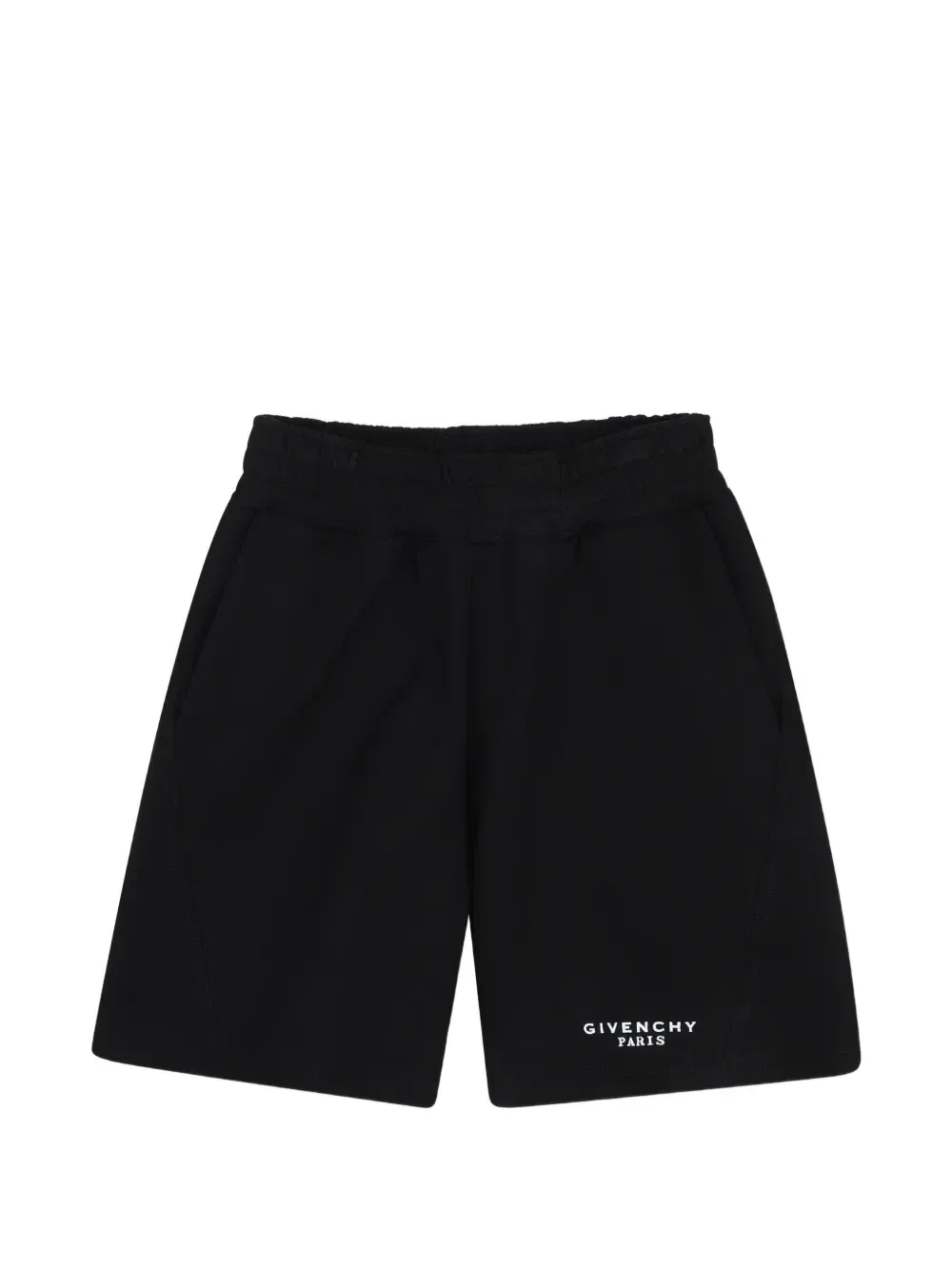 Шорты с эластичным поясом и логотипом Givenchy Kids, черный
