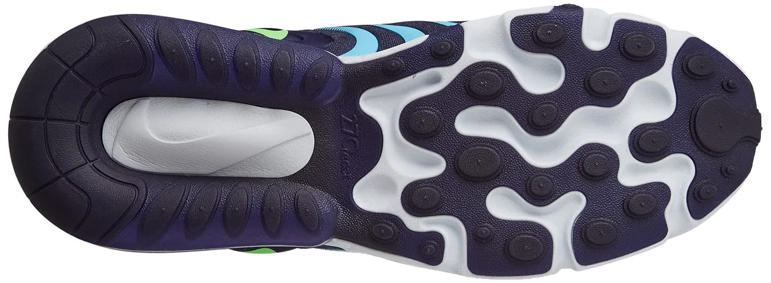 Детские кроссовки для мальчиков с закрытым носком Jr Air Max 270 React Eng Gs NIKE, Blue — фото 4