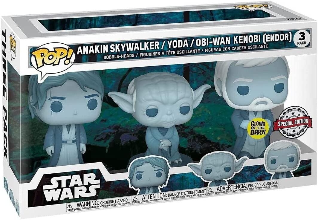 

Набор фигурок Funko POP! Star Wars: Across The Galaxy - Force Ghost, Anakin, Yoda, OBI-Wan, 3 шт
