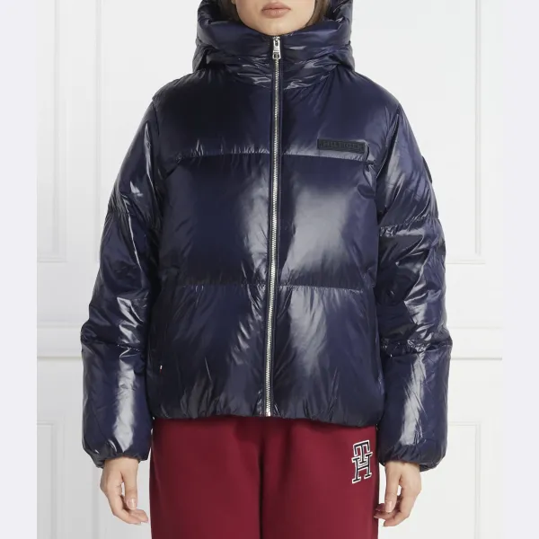 

Пуховик стандартного кроя Tommy Hilfiger, синий