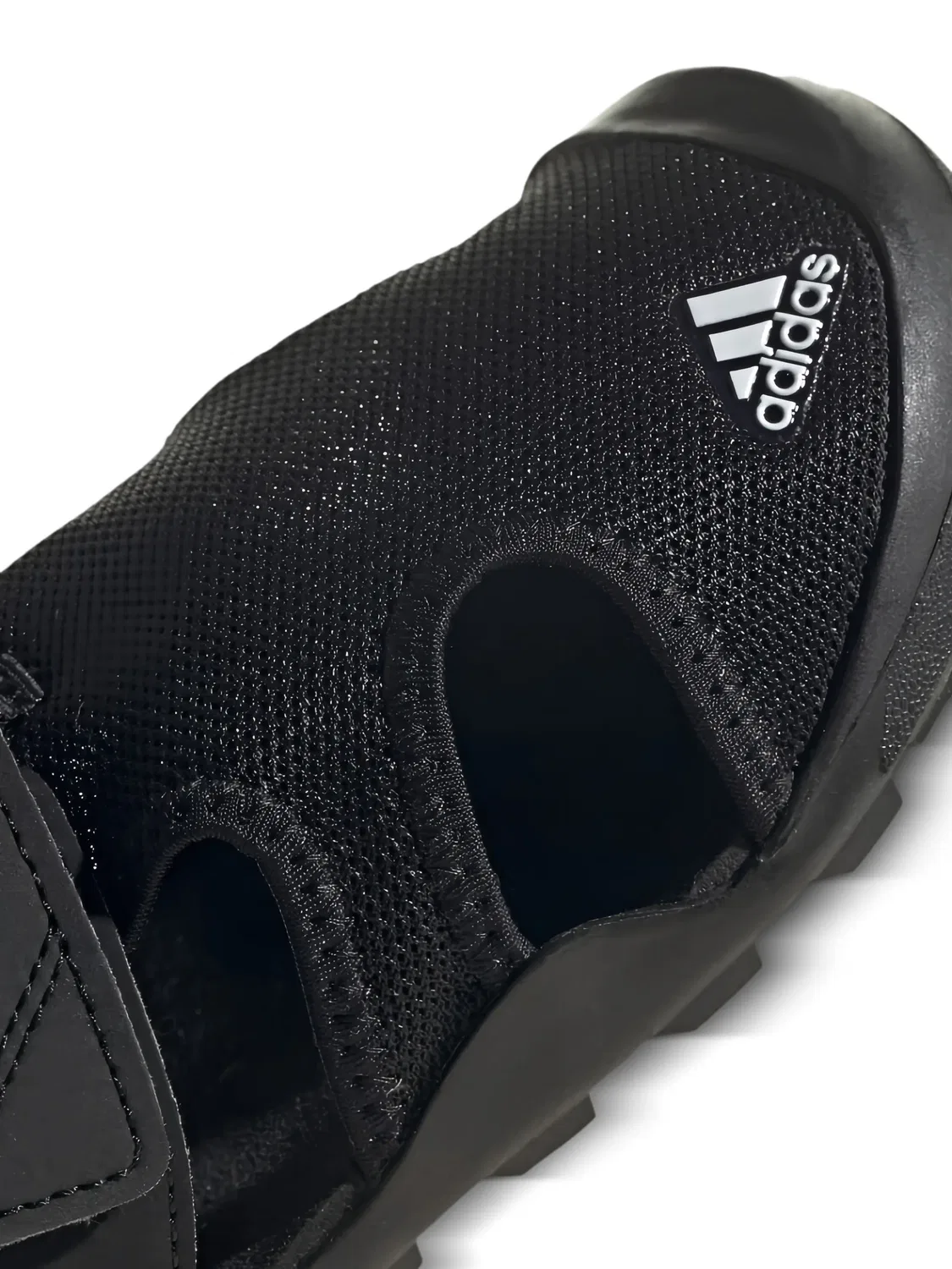 Кроссовки с ремешком и открытым носом Adidas, черный — фото 2