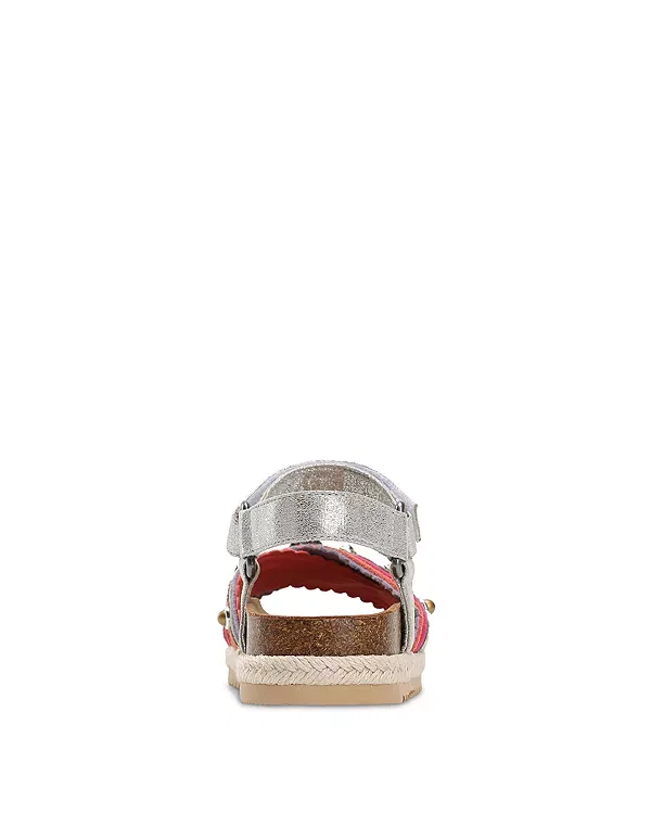 Детские сандалии для девочек с вышивкой Mini Kensington Kurt Geiger London, Pastel — фото 4