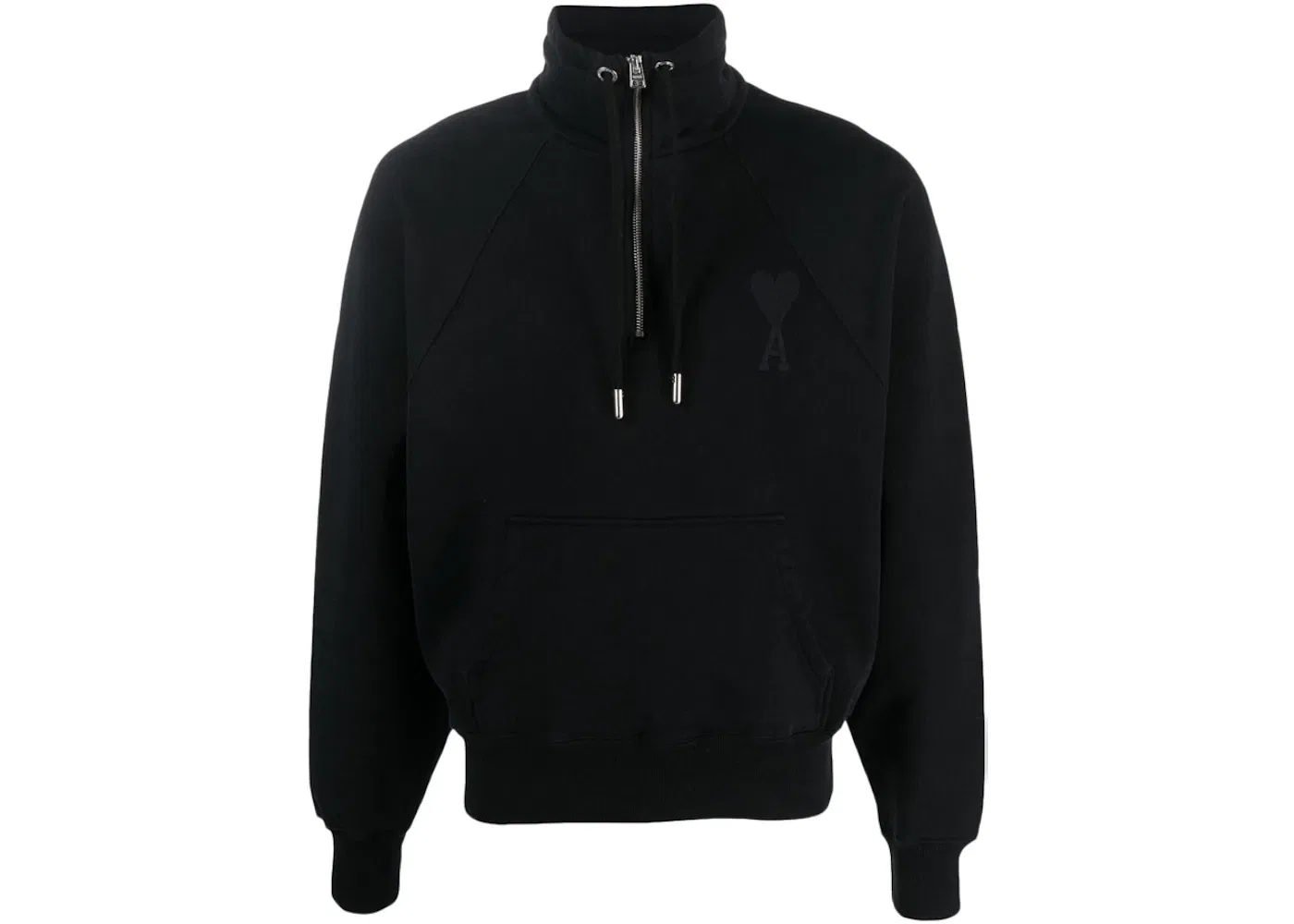 Унисекс худи на молнии с принтом Ami de Coeur Ami Paris, Black/Black