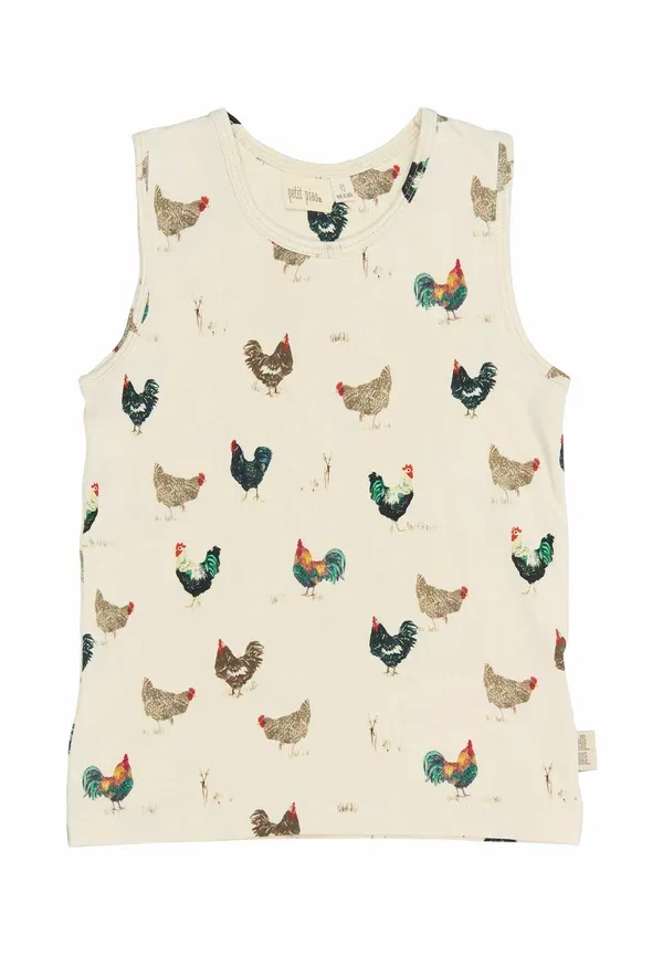 Комплект из 2 футболок с принтом Star Petit Piao eggnog rooster aop — фото 2