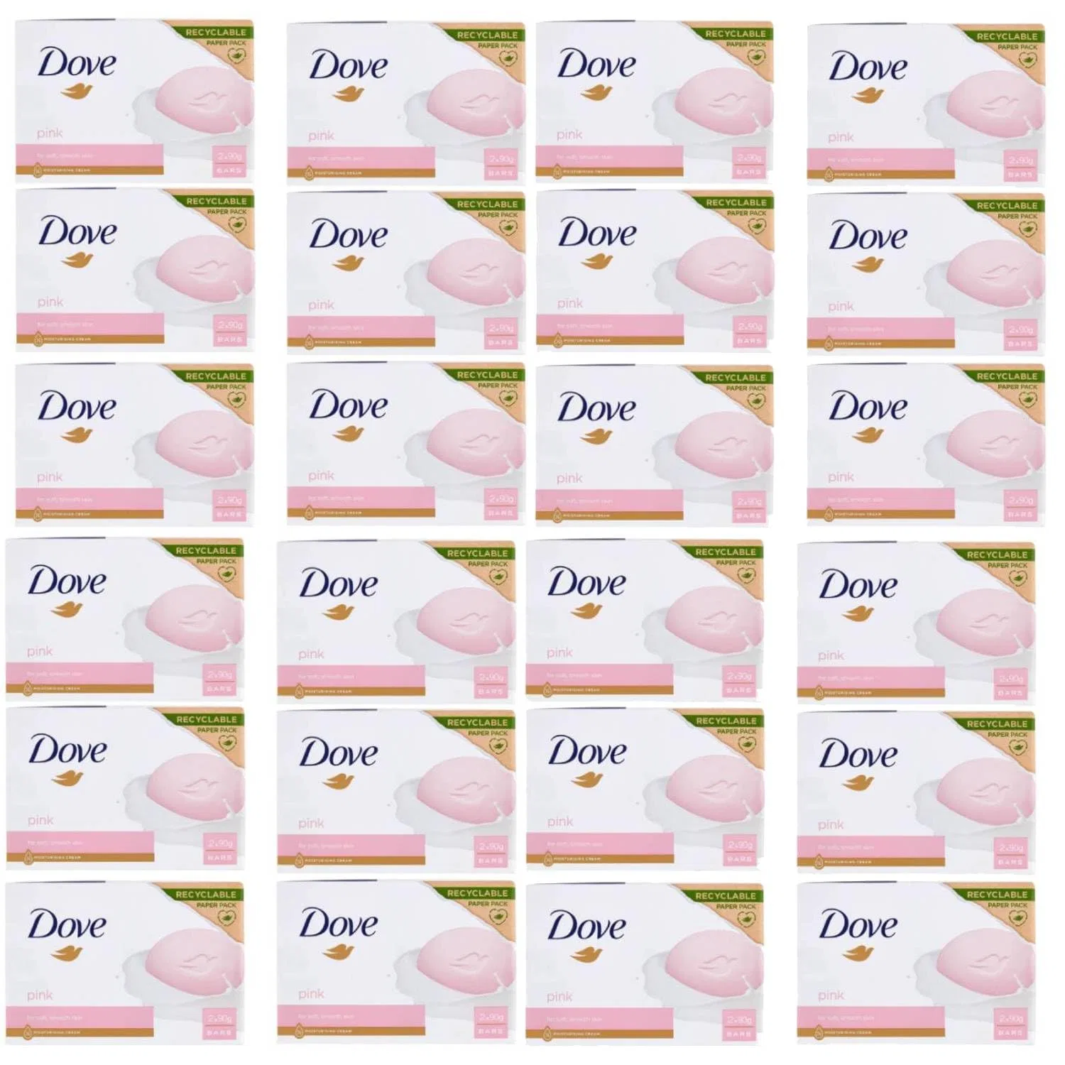 Твердое мыло Dove Beauty Cream Bar, 2 x 90г, Pink