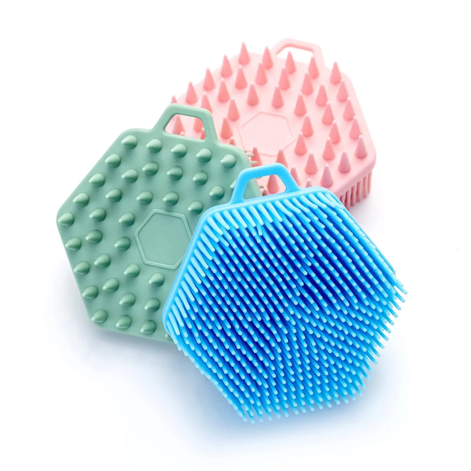 Сенсорная щетка для душа, Silicone, penepico, 3 шт., Hexagon