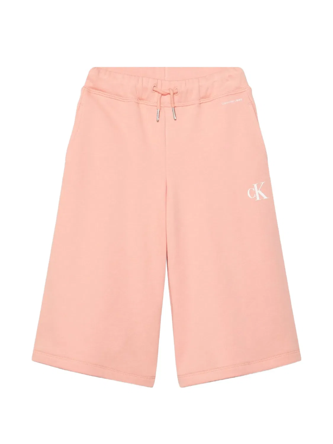 Спортивные брюки-кюлоты с логотипом Calvin Klein Kids, розовый