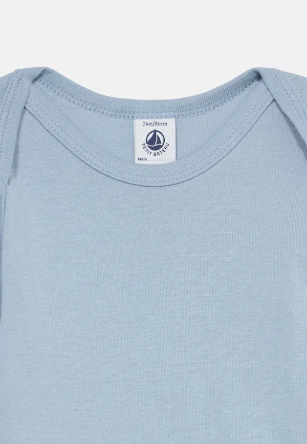 Набор из 5 боди, хлопок, glaustinuke Petit Bateau, blue/white, белый — фото 4
