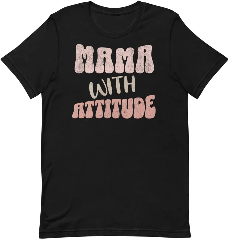 Футболка с принтом для мамы 3001, Black