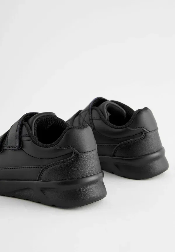 Туфли на липучке из кожи Wide fit touch fastening school shoes Next, черный — фото 4