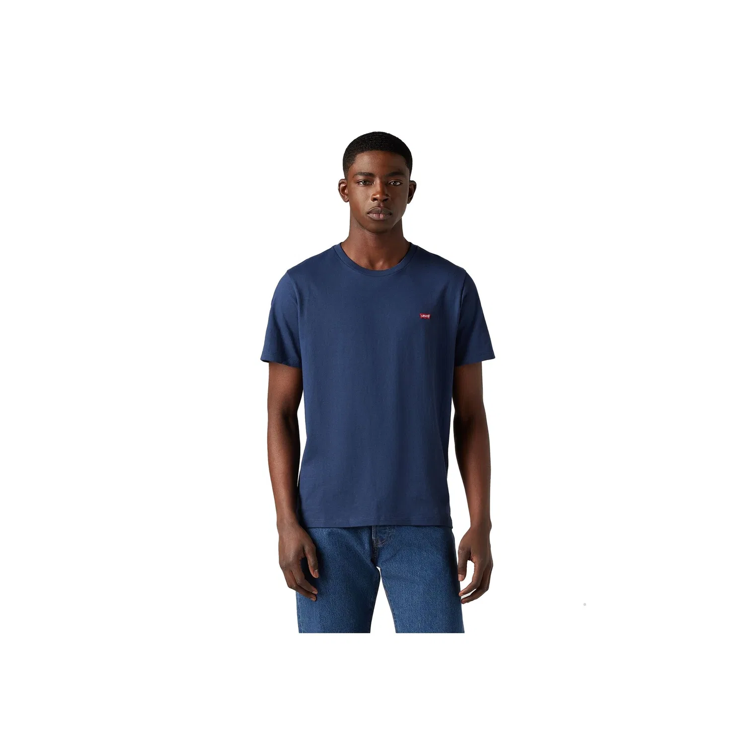 Мужская классическая хлопковая футболка Levi's, Blue — фото 2