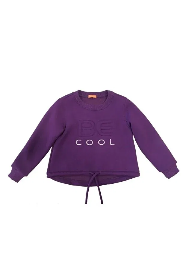 Детская толстовка для девочек с вышивкой Be Cool Karamela, Purple