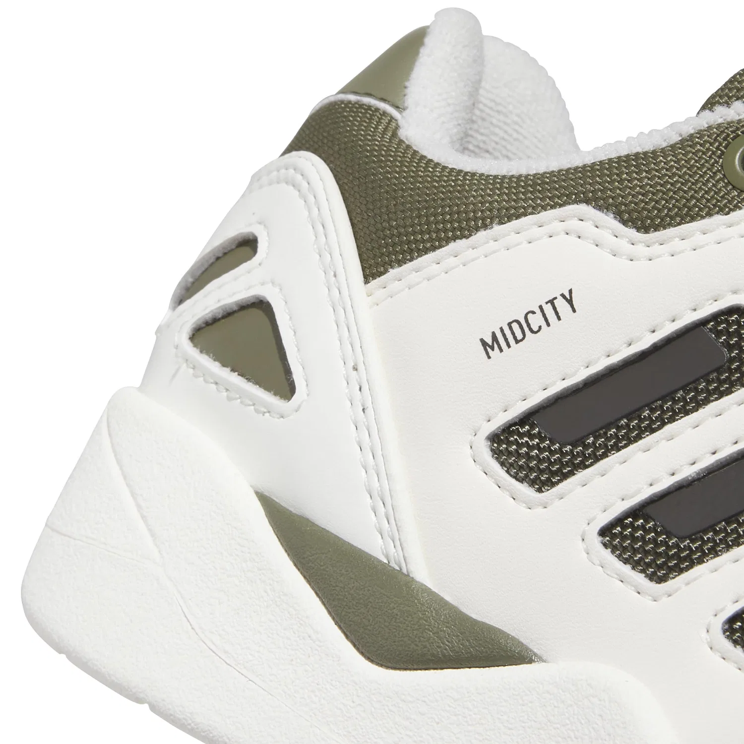 Детские кроссовки для мальчиков с низким верхом Midcity Low Adidas, Off White Olive Strata Shadow Olive — фото 4