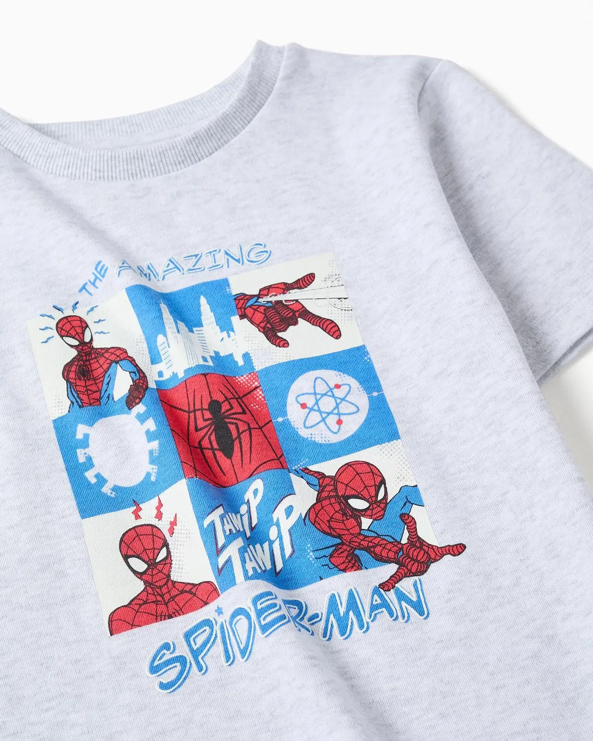 Детский комплект пижамы для мальчиков с принтом Spider Man Zippy, Gris Claro — фото 2