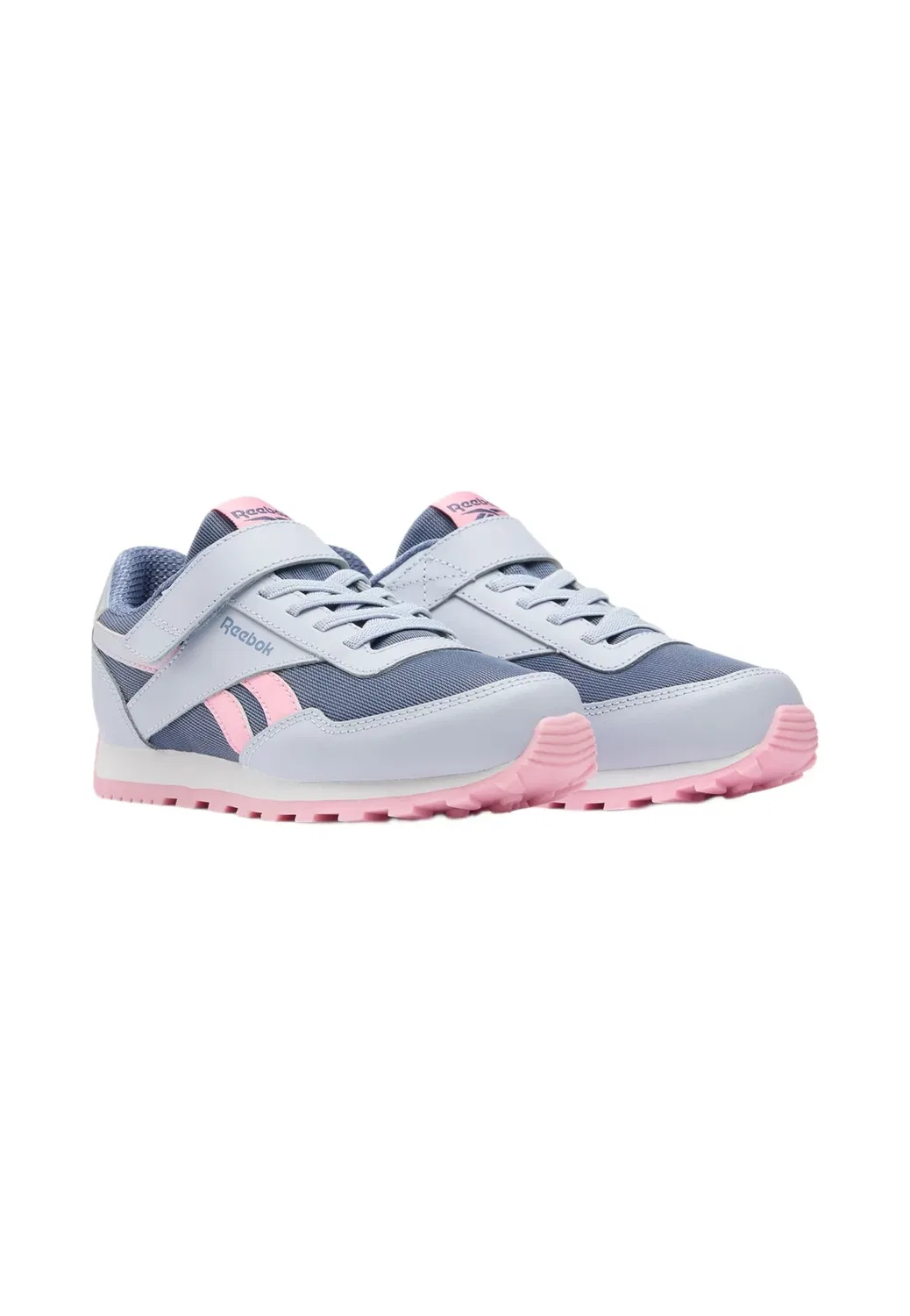 Кроссовки Glide с низким эластичным ремешком и верхним ремешком, синие Reebok, Tranquil Blue Hazy Blue Expressive Pink — фото 2