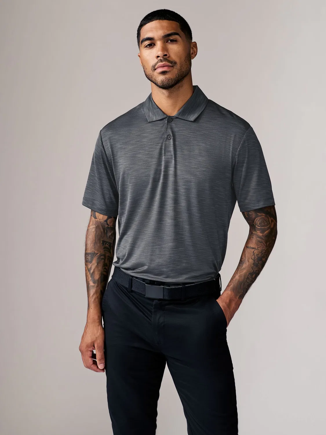 Поло для гольфа Active Mesh Next, серый сланец — фото 2