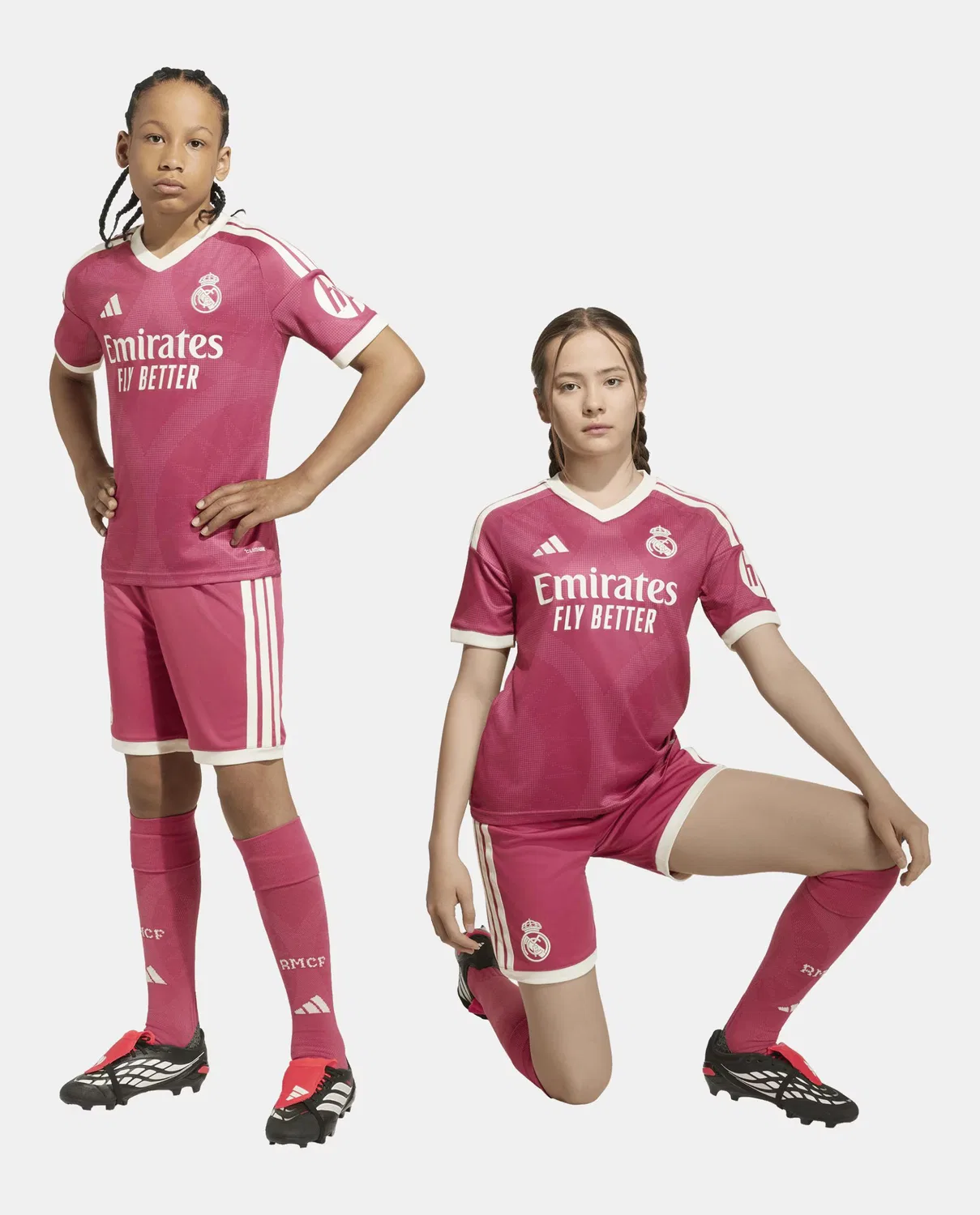 Спортивные комплекты, Conjunto Niños 3ª Equipación Real Madrid CF 2026-2027, adidas, розовый