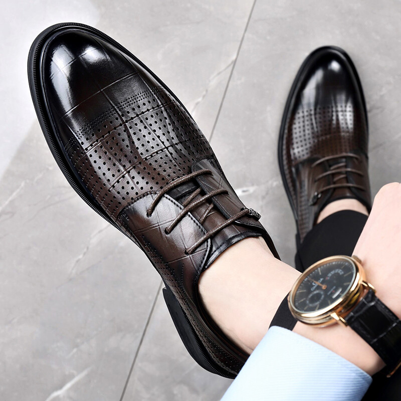 Туфли LUOMAIKE Dress Shoes Men Low-Top — фото 2