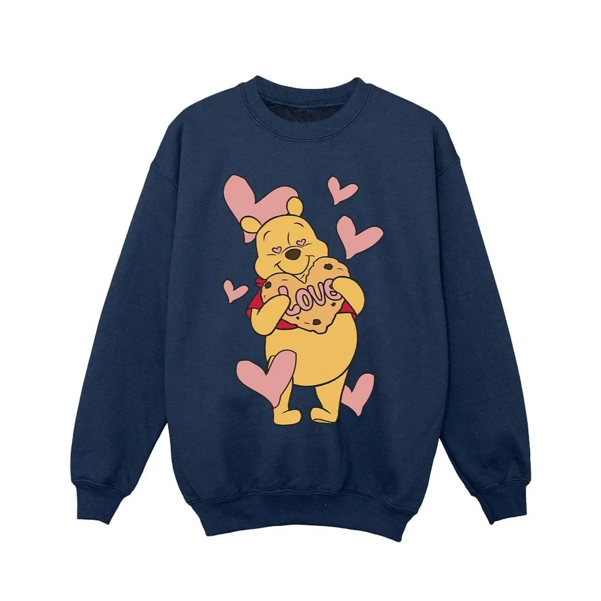 Детский свитшот с сердцем Love Heart Cookie Winnie The Pooh, Navy
