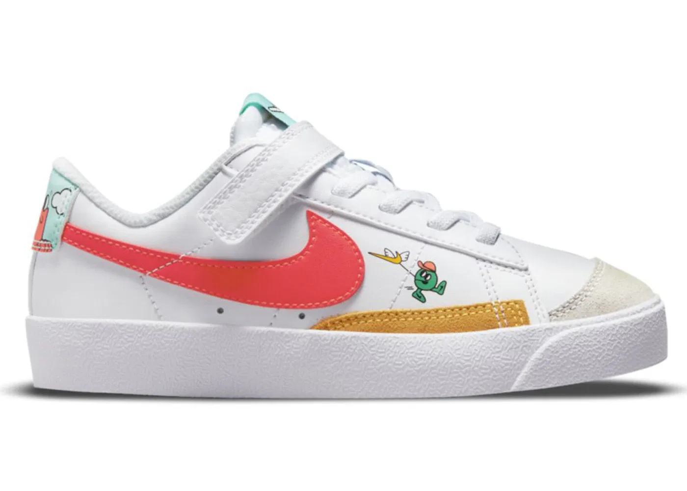 Детские кроссовки Lifestyle Nike Blazer Low 77, White/Game Royal/Black/Bright Crimson