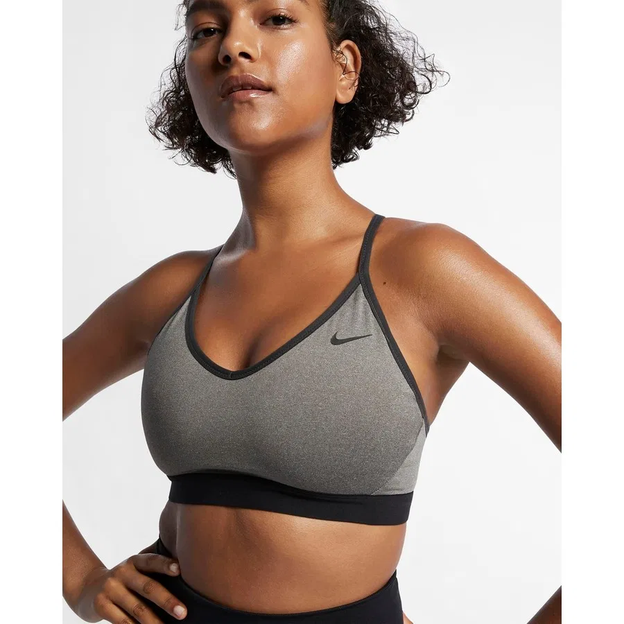 Спортивный бюстгальтер Dri-FIT Indy Nike, Серый — фото 2