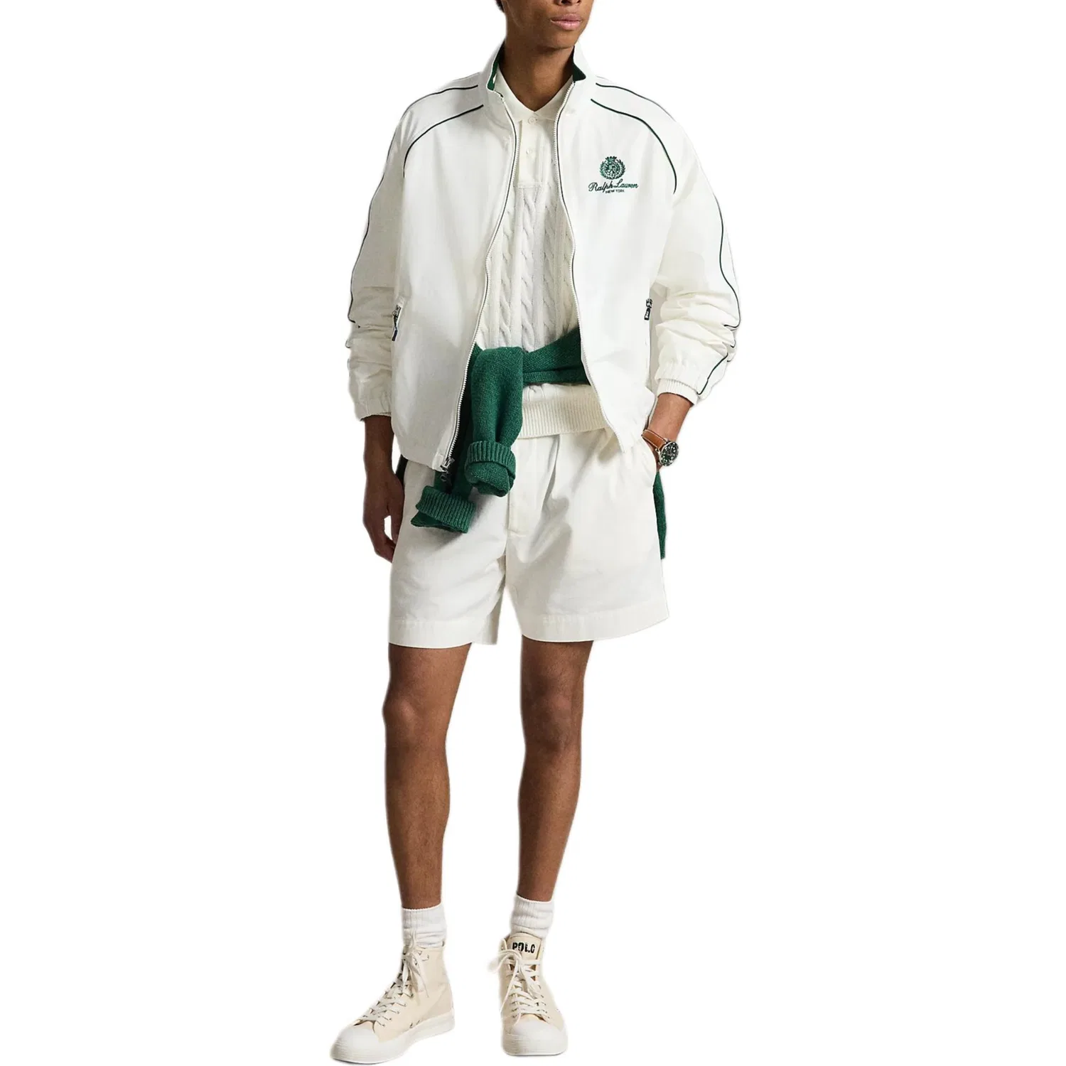 Мужская куртка Paper White с высоким воротом Polo Ralph Lauren, Paper White — фото 3