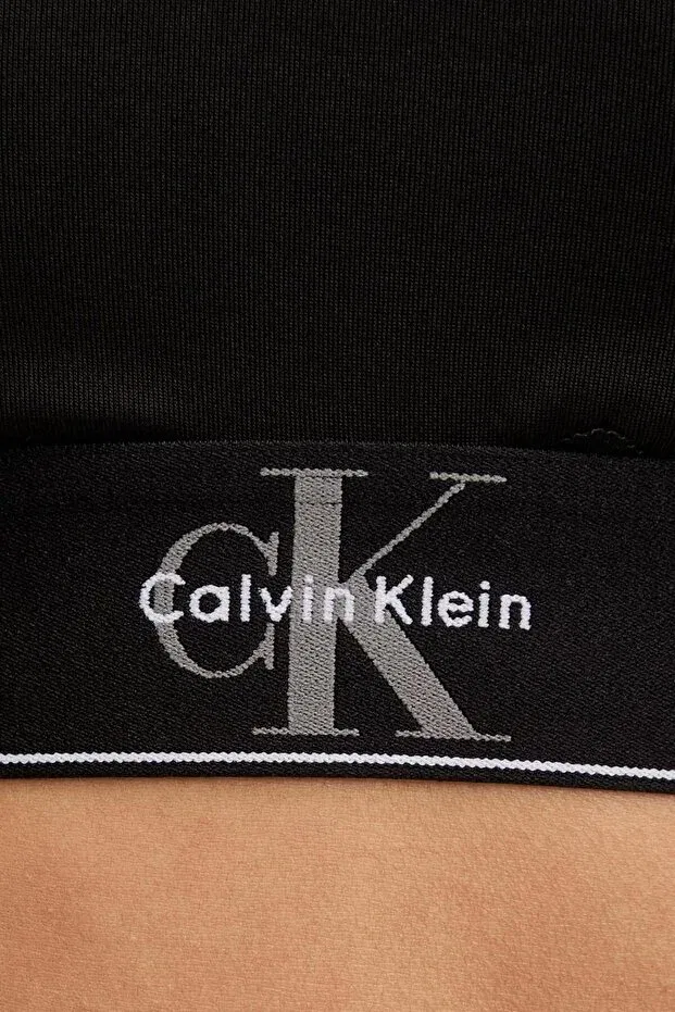 Женский бюстгальтер-бралетт с v-образным вырезом Calvin Klein, Black — фото 2