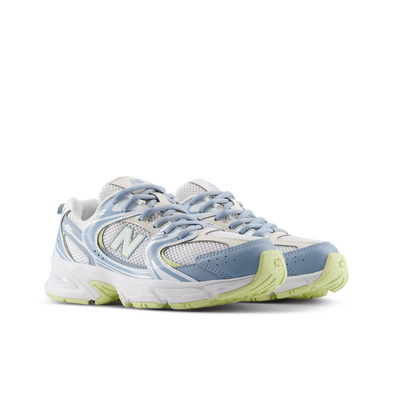 Детские кроссовки с шнуровкой 530 Lace New Balance, Light Arctic Grey With White — фото 2